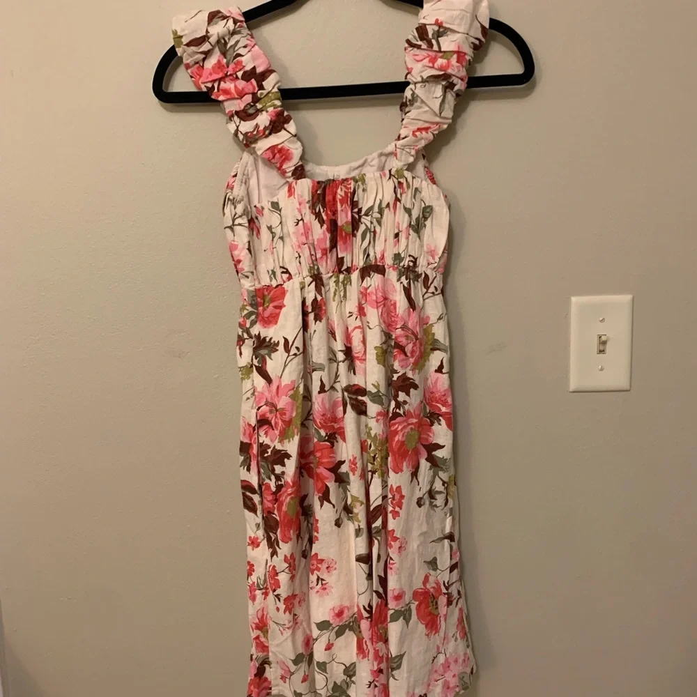 NWT Abercrombie & Fitch Puff Strap Babydoll Mini Dress XS - Picture 3 of 4